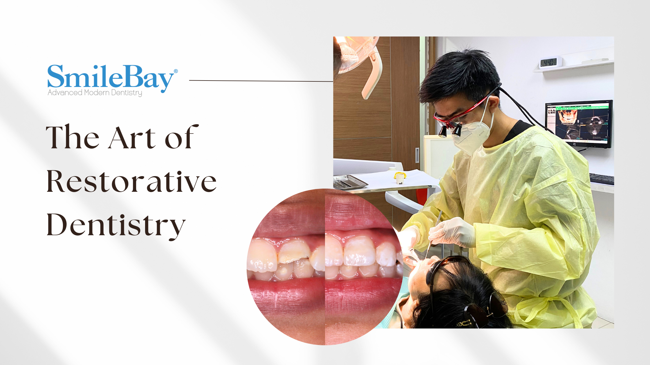 SmileBay dentist performing restorative dental treatment in Penang