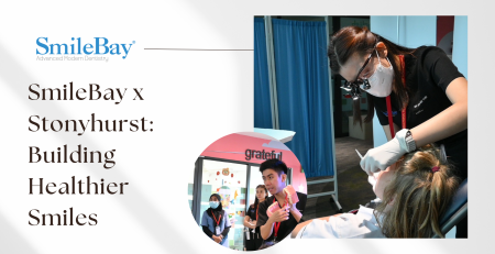 SmileBay Dental team providing dental education and check-ups to Stonyhurst school children in Penang